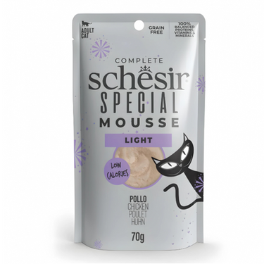 Schesir Special Mousse (Light) For Cat - Chicken 70g (Min Order- 12 Pouch)